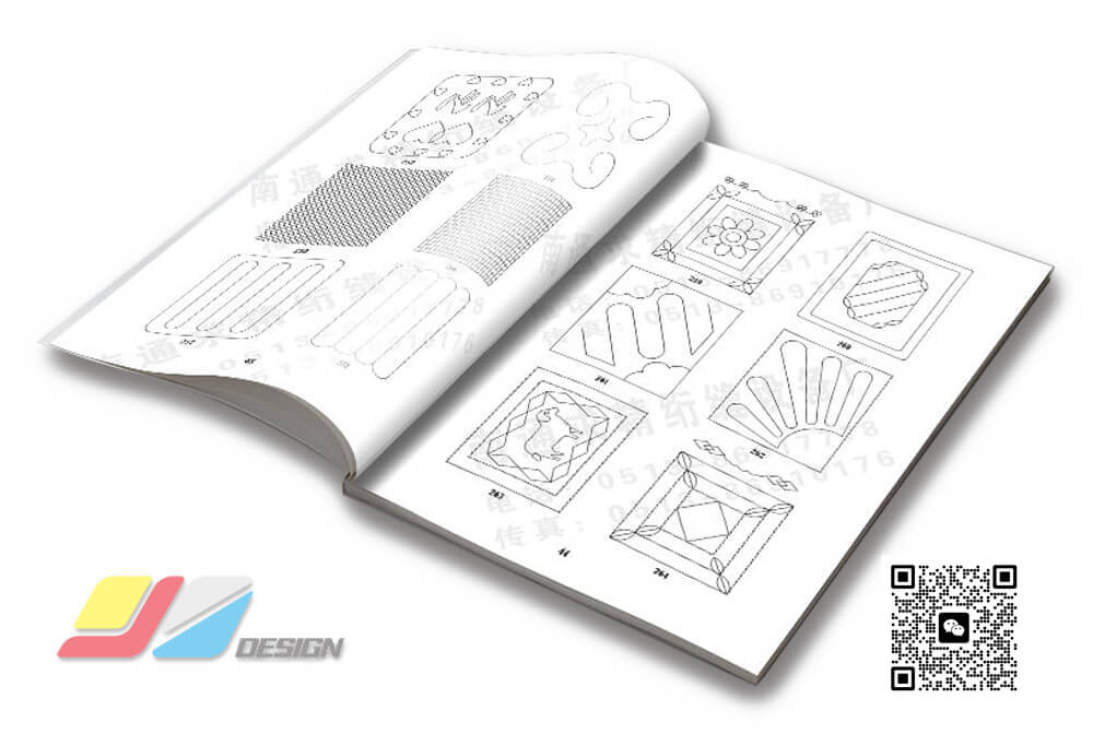 南通说明书印刷  绗缝机花样本 花样手册 产品说明书排版 使用说明书设计