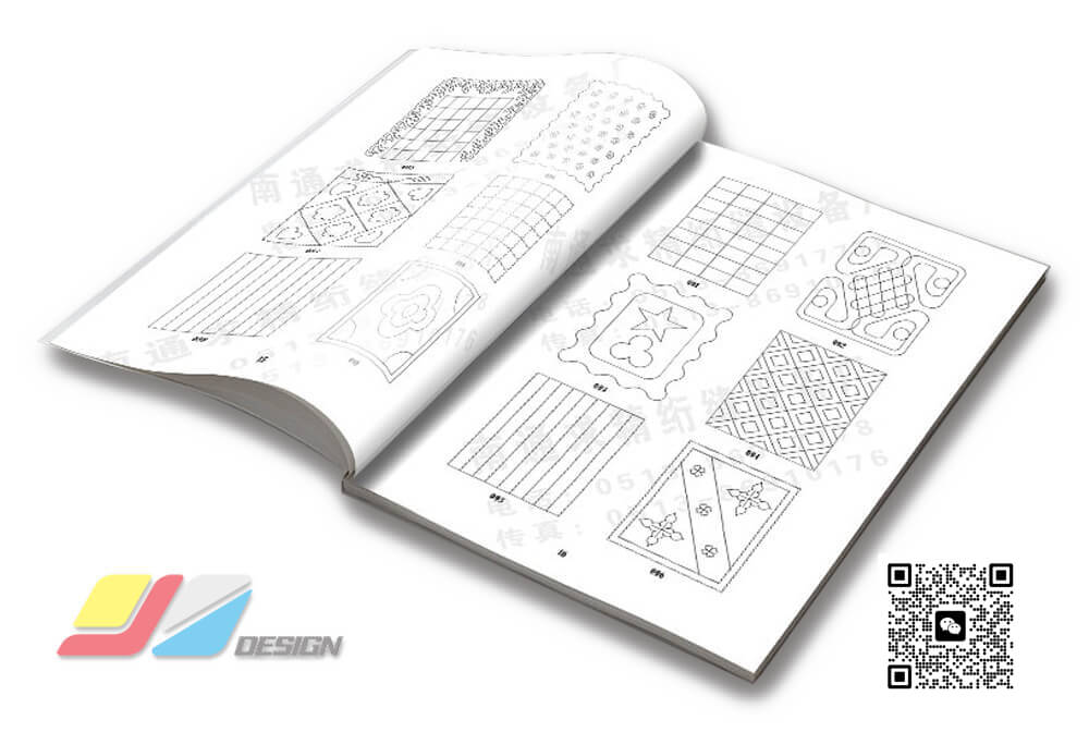 南通说明书印刷  绗缝机花样本 花样手册 产品说明书排版 使用说明书设计
